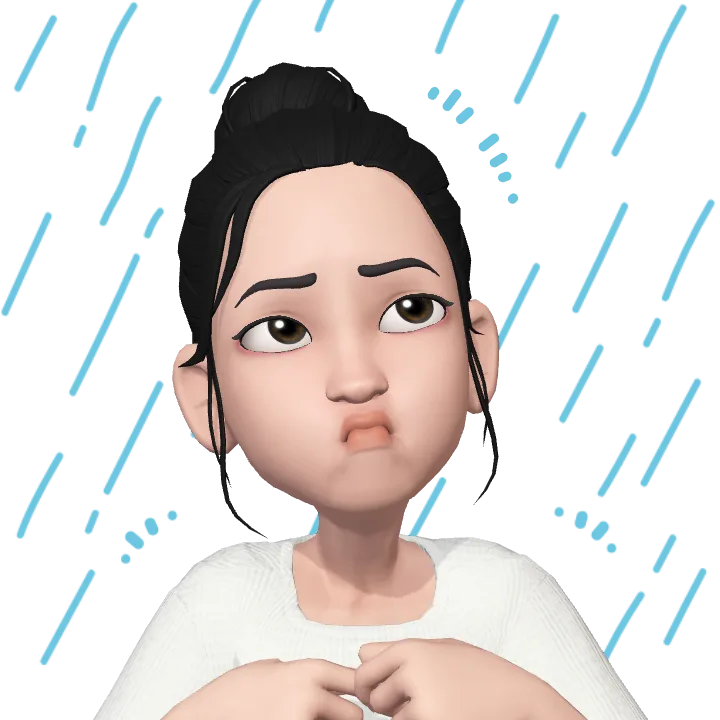 돈과 건강 중 무엇이 먼저인지 생각하고 있는 업턴언니 아바타의 모습